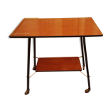 Vintage TV table with casters
