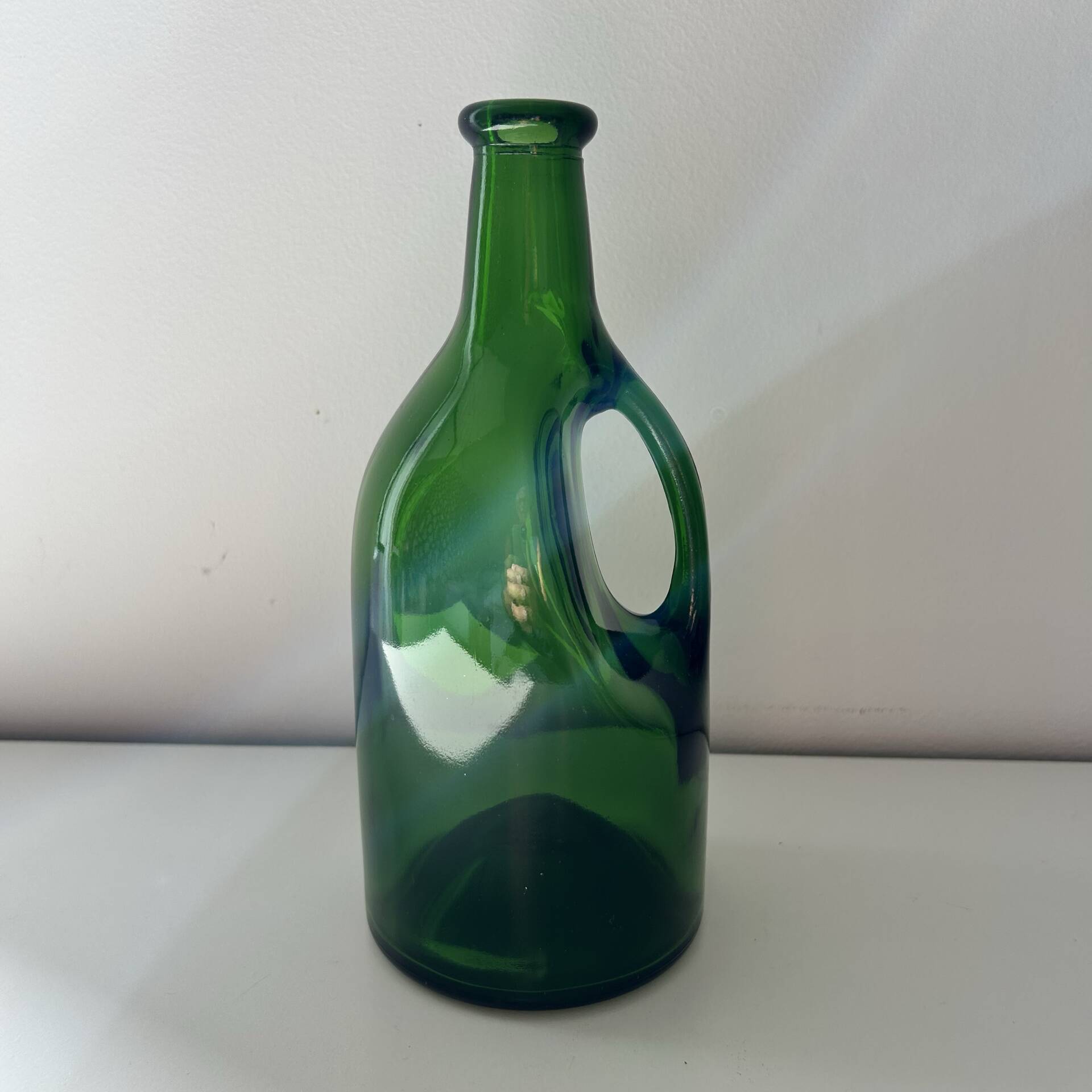 Green glass bottle