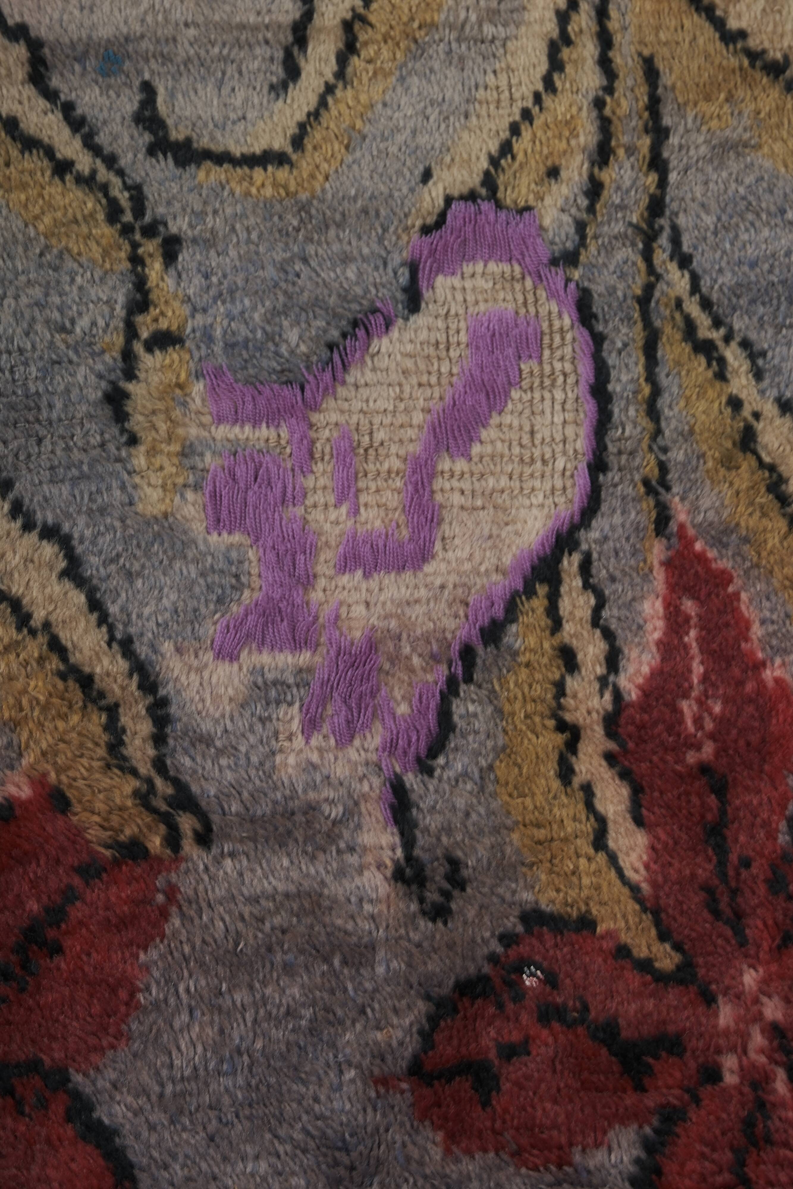 Vintage Turkish Oushak Rug Handwoven 117x175 cm