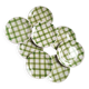 Assiettes à dessert Moulin des Loups - Modèle Nappe vert
