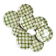 Assiettes à dessert Moulin des Loups - Modèle Nappe vert