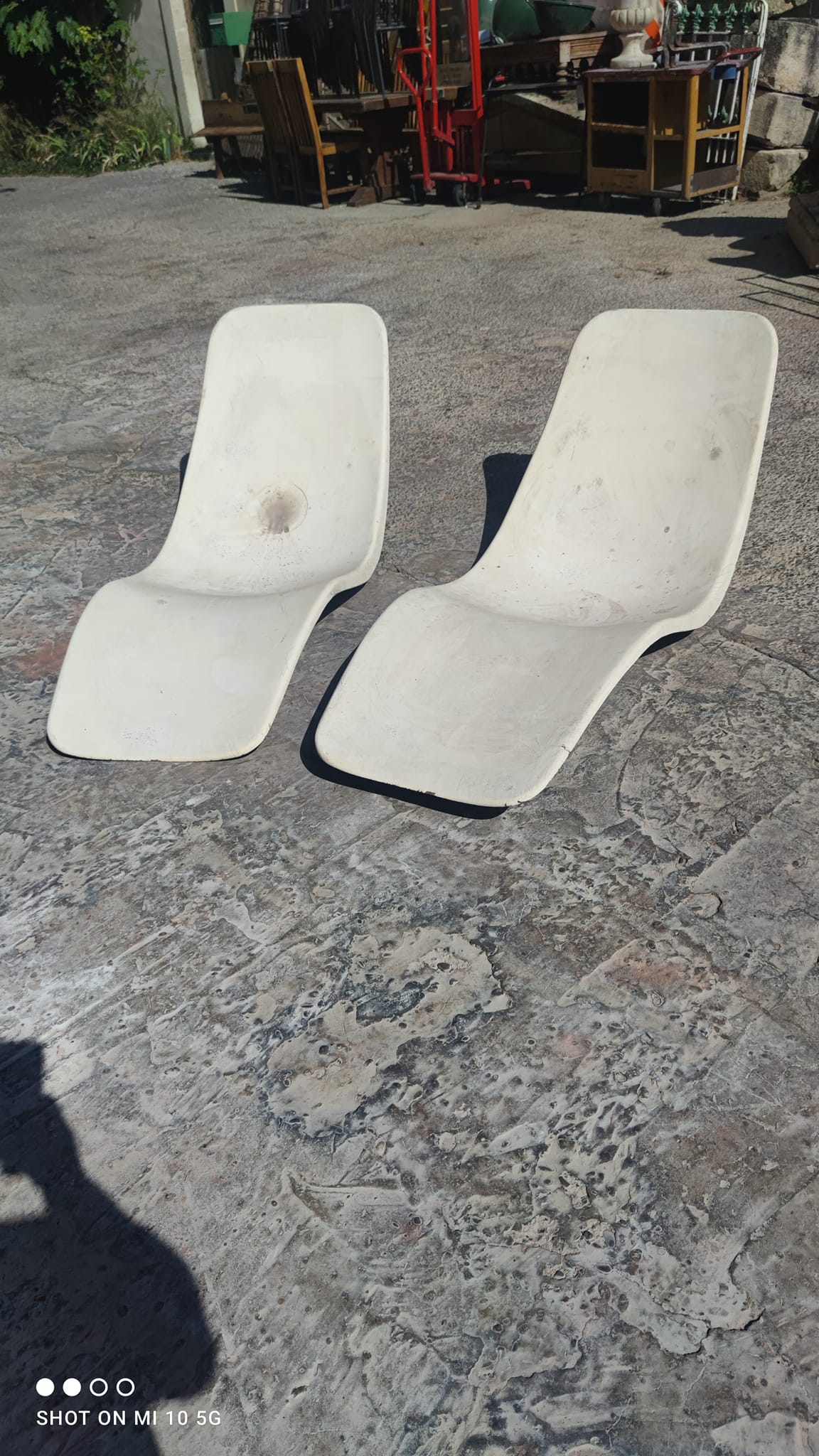 Sun lounger by Charles Zublena in polyester, circa 1960