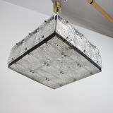 Rare Art Glass Chandelier  Kamenicky Senov, 1970's