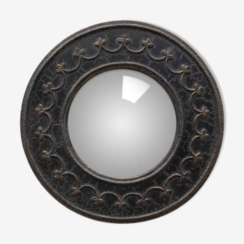 Miroir convexe 18,5 cm noir