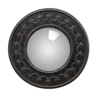 Miroir convexe 18,5 cm noir