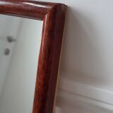 Varnished wooden mirror to install or hang 20x26cm