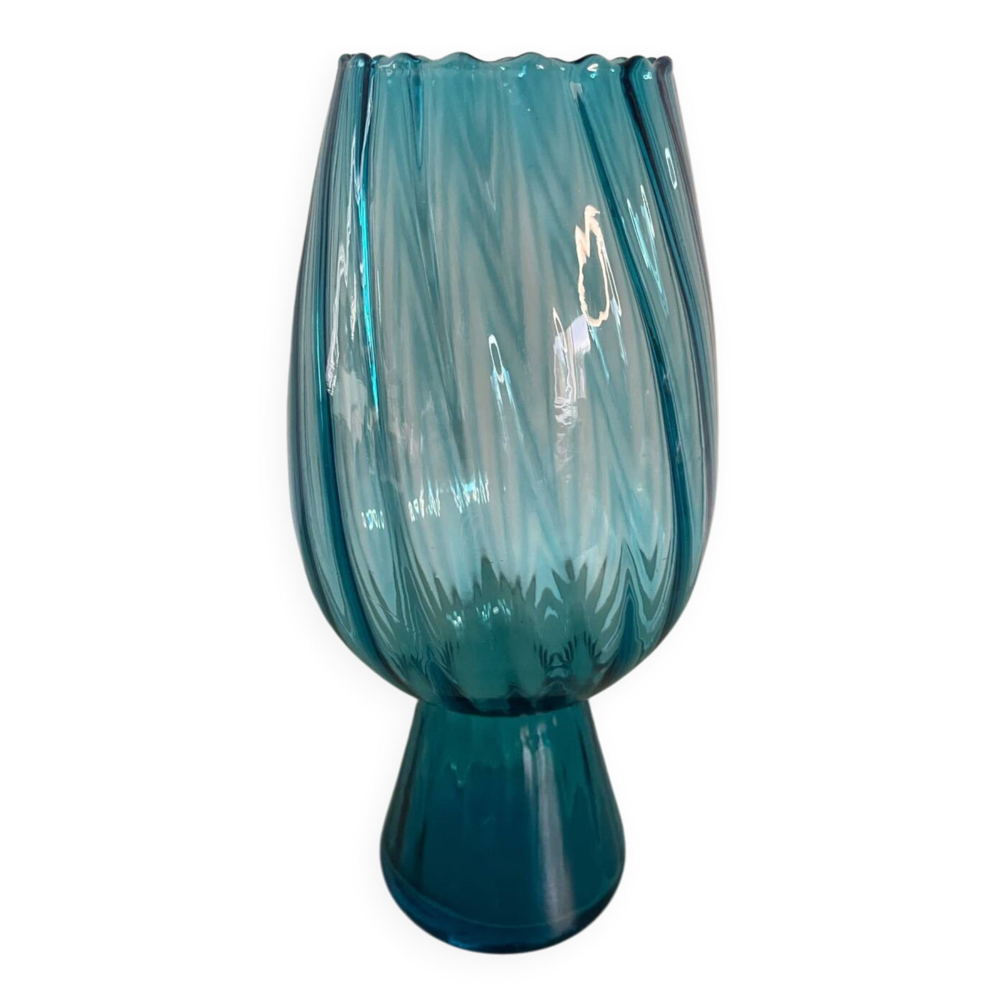 Vintage blue vase