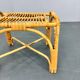 Mid Century Rattan Stool, Czechoslovakia