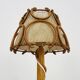 Bedside lamp, table lamp in rattan, bamboo Louis Sognot. 50s