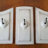 Shabby chic triptych hanger.