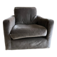 Fauteuil chester habitat velours prune