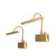 Adjustable brass bedside lamps, Italy, 1980s