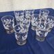 9 granite glasses and golden eder glasses H 9 cm