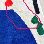 Berber rug woven in natural wool 100cmx200cm