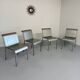 4 Italian design aluminum chairs from the 90s Calligaris Italy