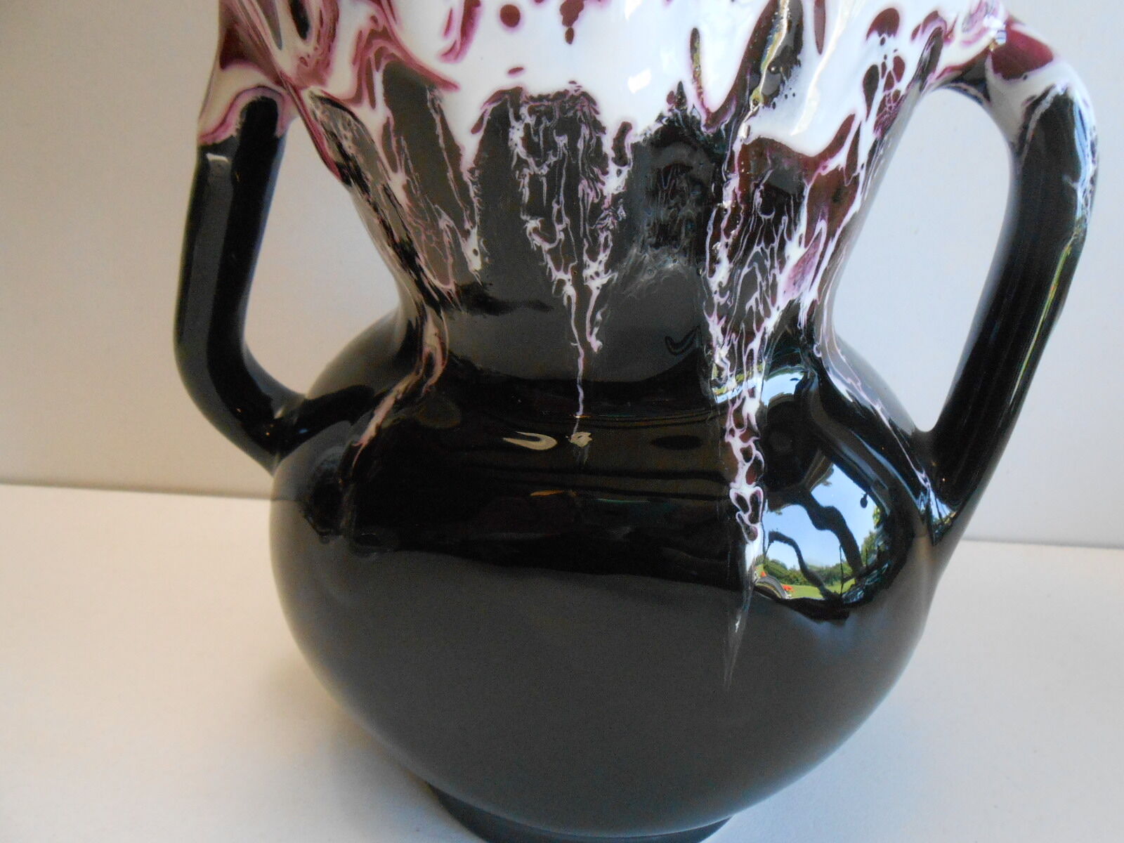 Vase Vallauris design vintage polychrome