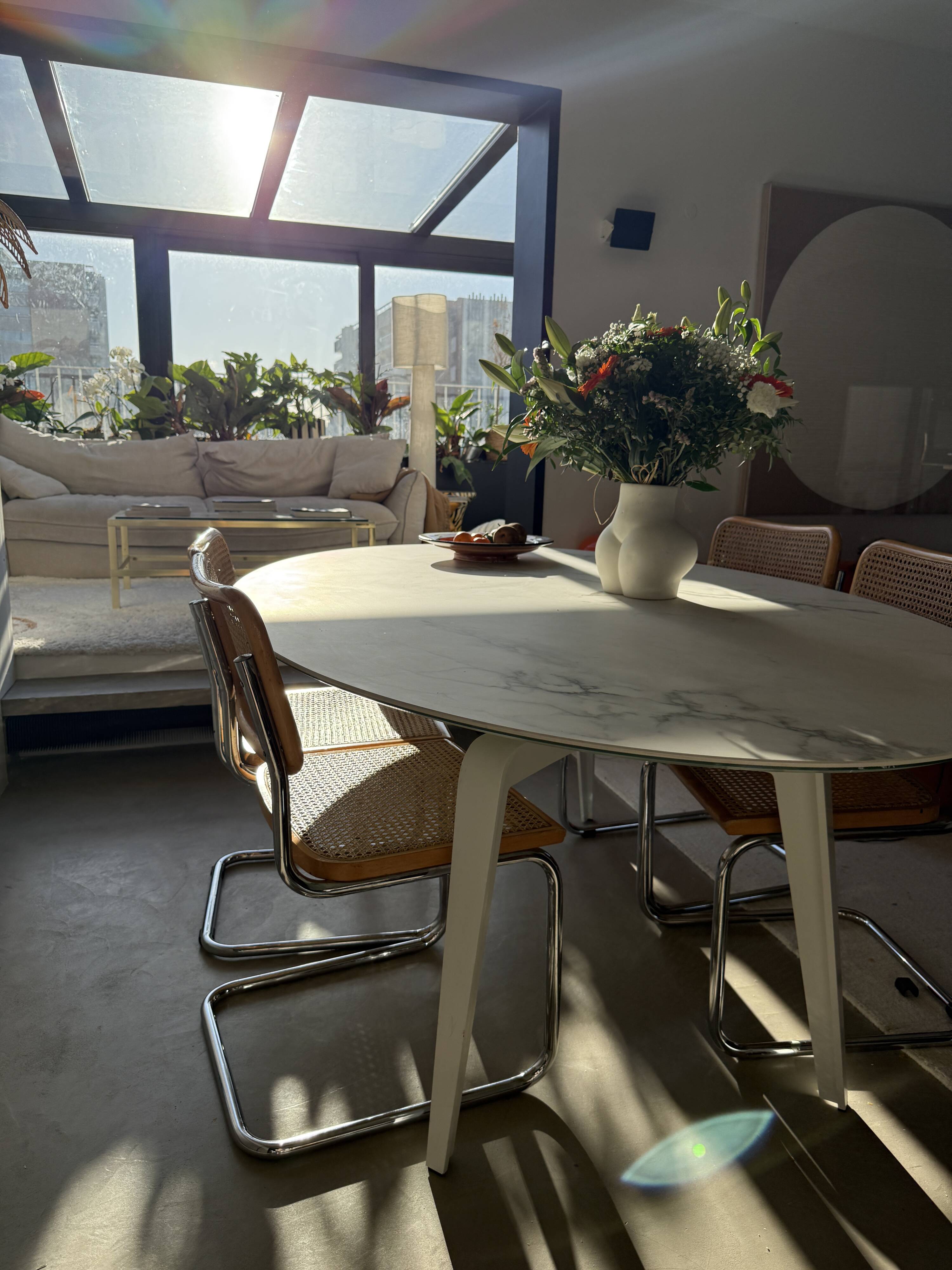 Oval dining table mauro lipparini