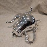 Silver-plated metal teapot by Christofle, Marly rocaille pattern, 1L