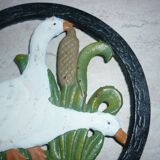 Cast iron “Geese” trivet