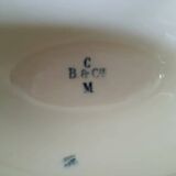 Creil Montereau iron clay sauce boat