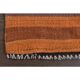 1970s Vintage Turkish Handmade Wool Cotton Orange Kilim Rug 78x254
