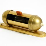 Original 1930s cabin submarine wall lamp in streamlined design