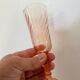 Champagne flutes in pink glass from Arcoroc Luminarc model Rosaline.