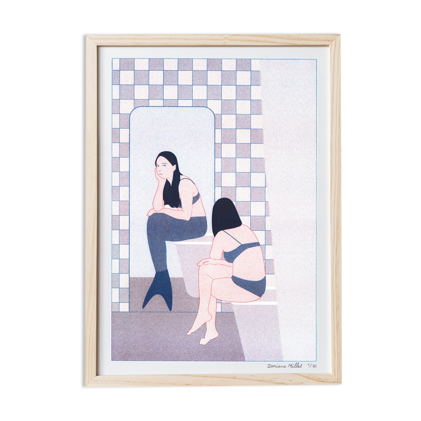 Illustration poster, A4 risography, limited edition