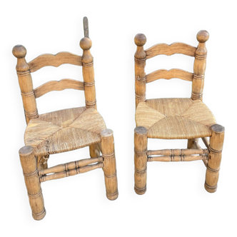 Paire de chaises dans le style Dudouyt