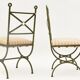 Série de 4 chaises en métal
