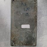 Plaque de décoration Sncf " En cas de danger tirez la poignée .... " Rijge yaar aan de han......