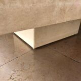 Rectangular travertine coffee table