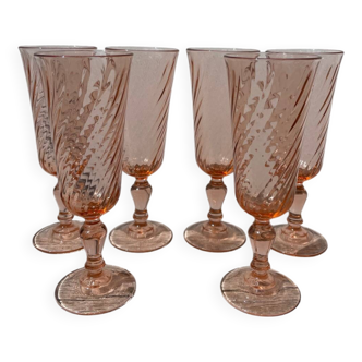 6 Rosaline champagne flutes