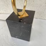 golden flower lamp design 1970