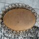 Miroir rotin forme fleur