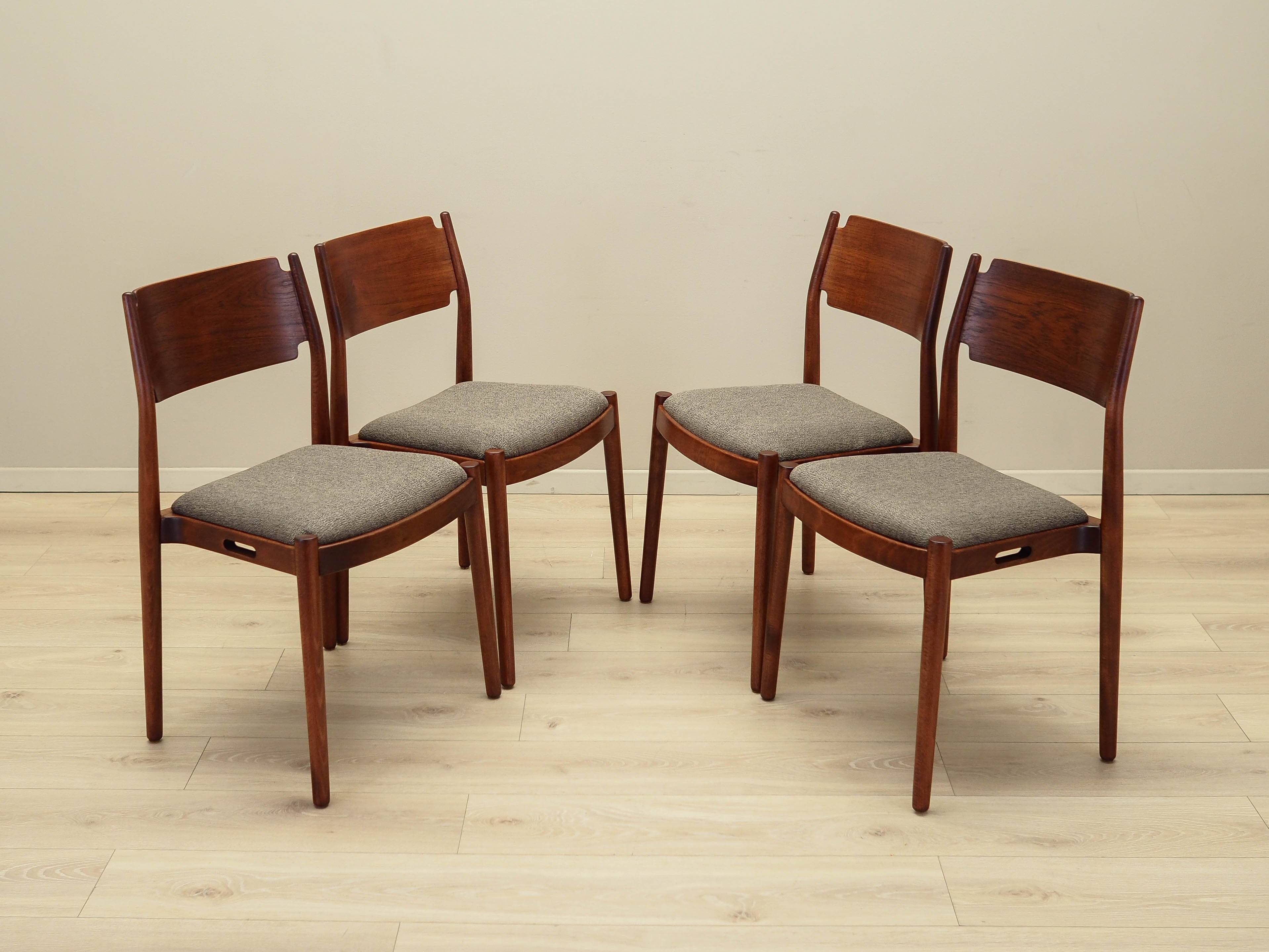Set of four chairs, Danish design, 1970s, production: Denmark
