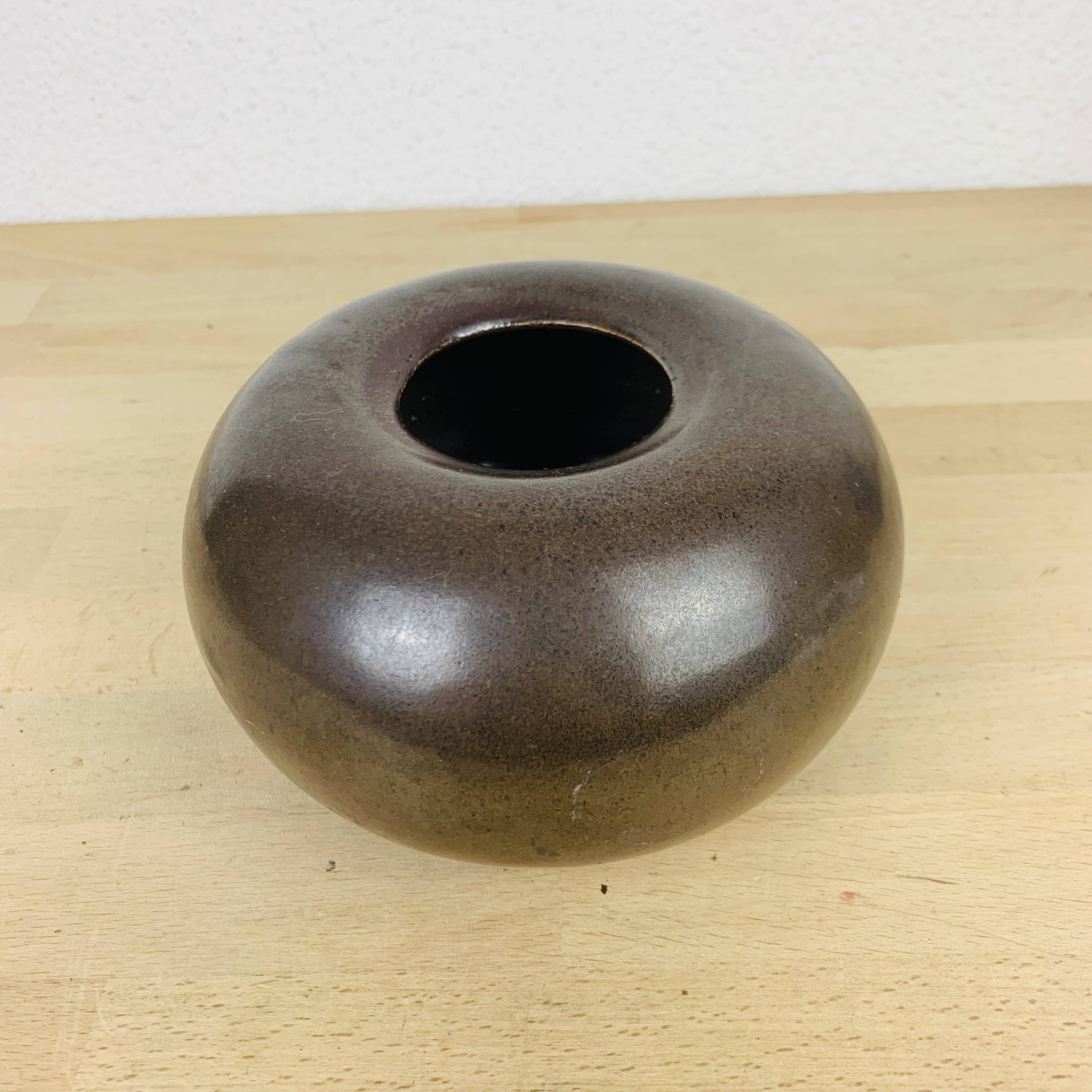 Vintage sandstone ball vase