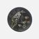Black ceramic plate with wildflower design, Ruscha Art Pottery, Germany.