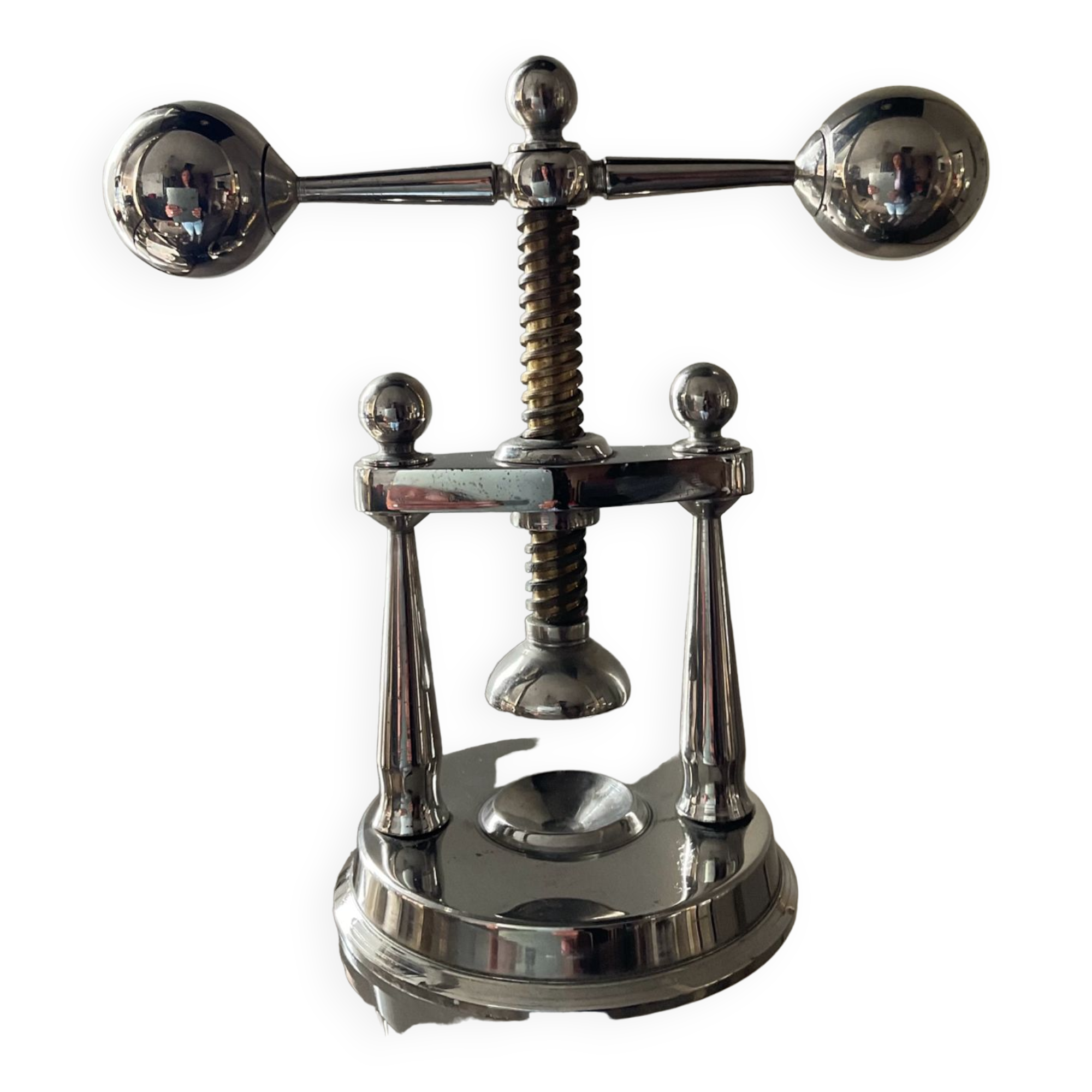 Art Deco nutcracker in chromed metal