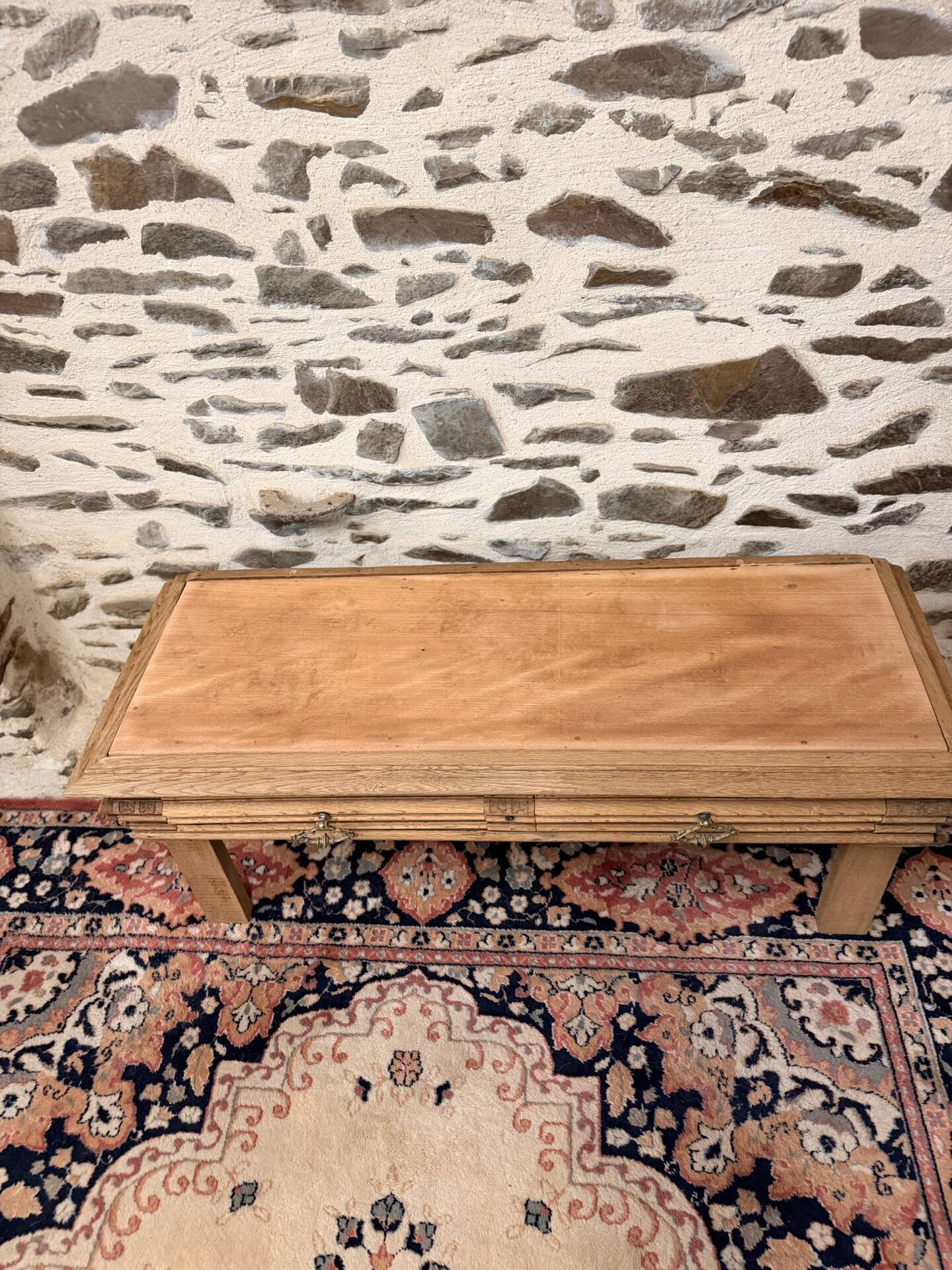 Nice vintage low wooden furniture.