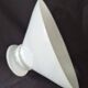 Large vintage white opaline lampshade suspension from the 1940s/50s Ø30cm