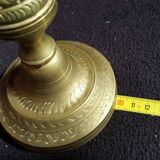 Former pair of bronze candlesticks