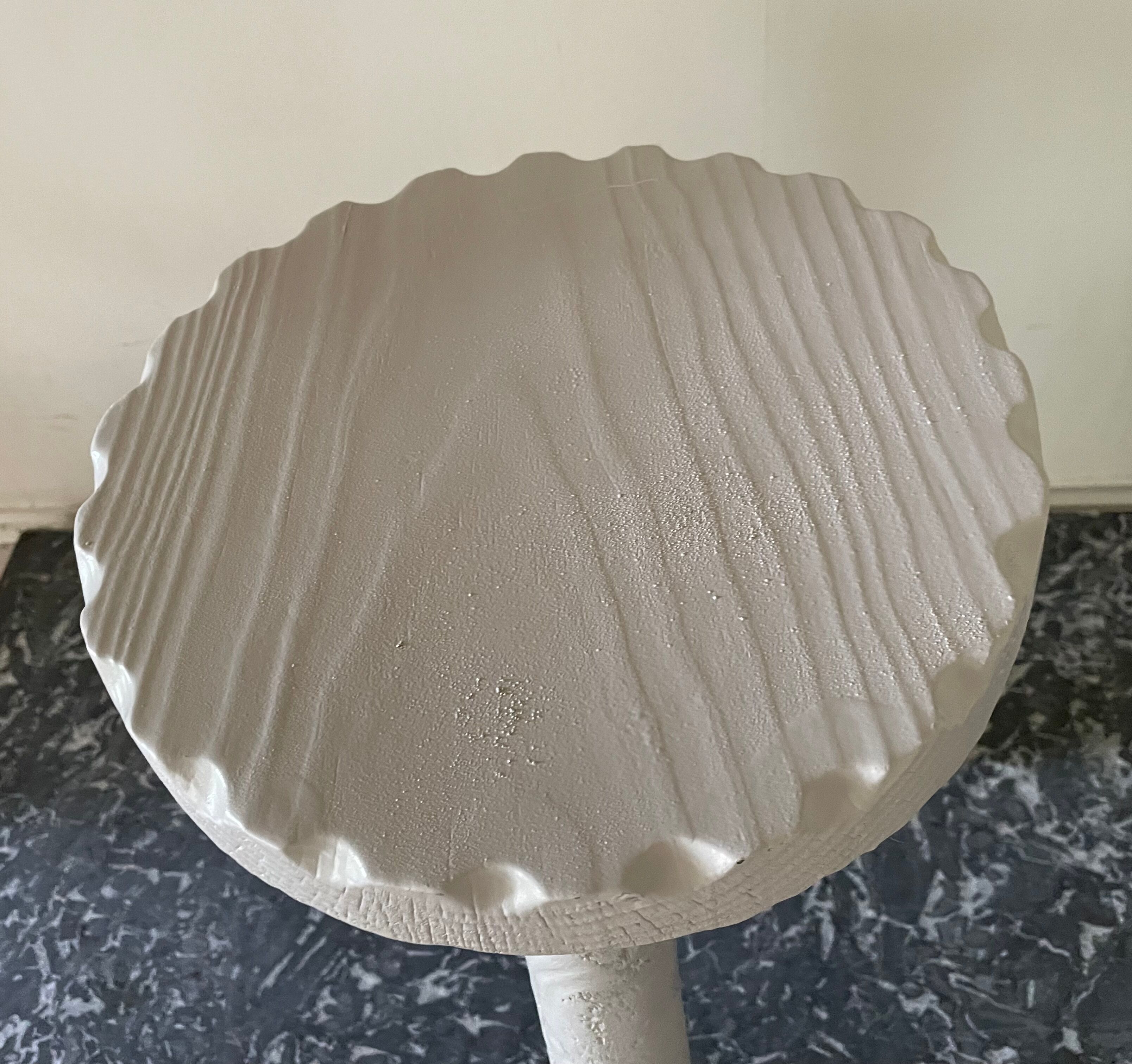 Painted brutalist stool