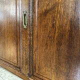 Vintage solid oak sliding door
