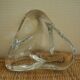 Large Saint Louis crystal empty pocket, vintage cut