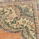 6x9 Antique Vintage Orange & Greeb Turkish Rug, 182x286Cm