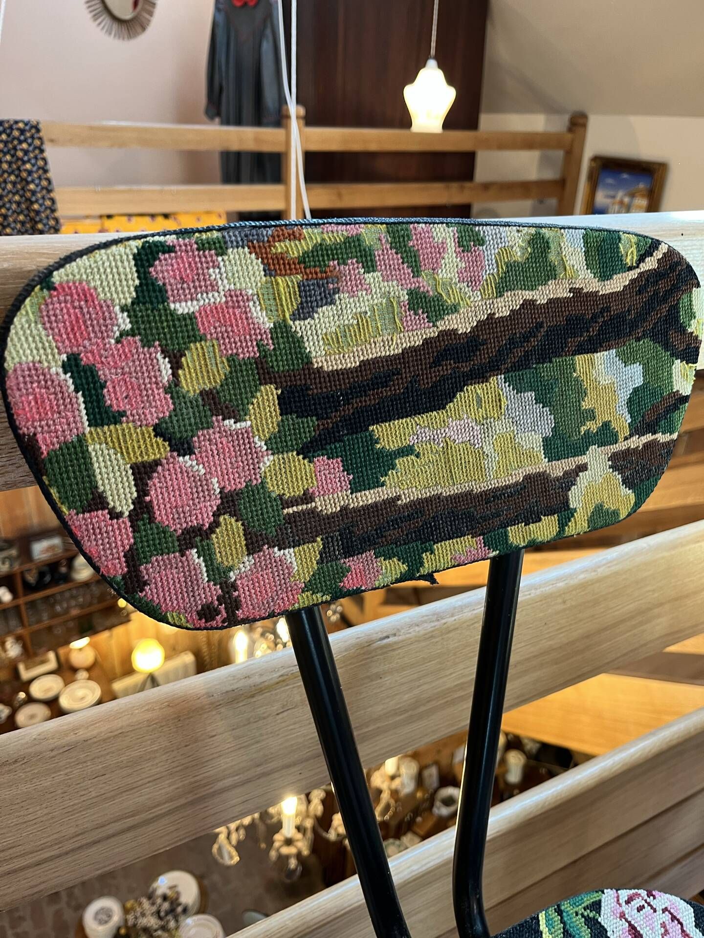 Paire de chaises hautes canevas