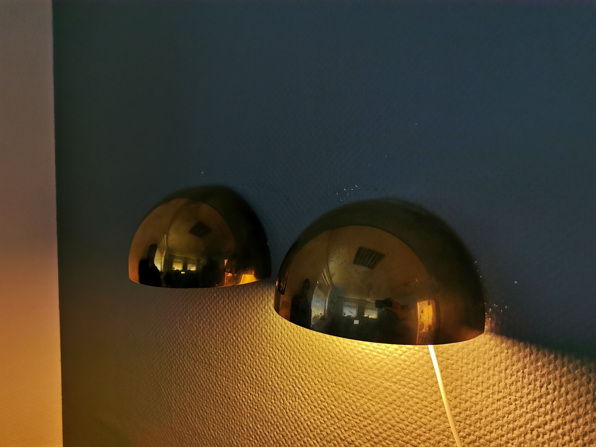 Pair of wall lamps designed by torsten thorup & claus bonderup, model quarto for focus denmark.