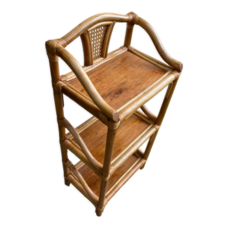 Rattan shelf