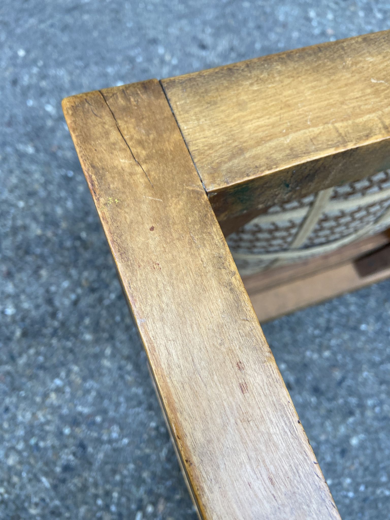 Tabouret style Louis XVI tapisserie vintage